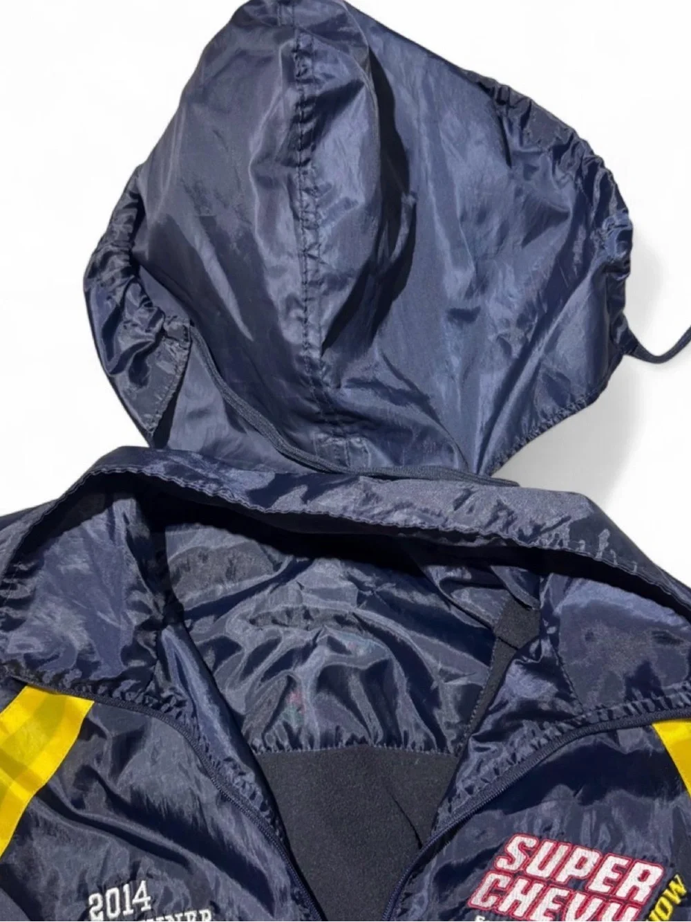 Super Chevy Show windbreaker Streetwear style baggy zip-up jacket with hood